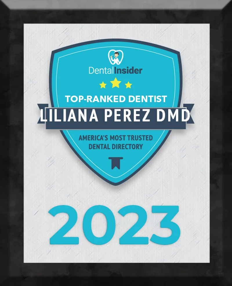 Dental Insider Top-Ranked Dentist 2023 — Liliana Perez DMD — Pelican Dental Care Vero Beach